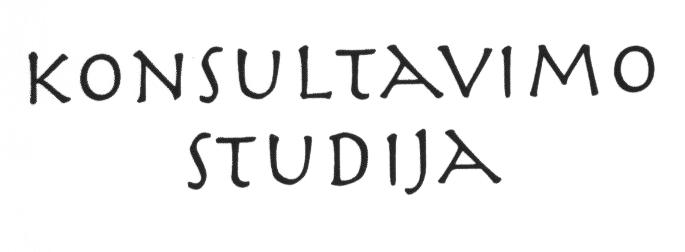 Prekės ženklas: KONSULTAVIMO STUDIJA